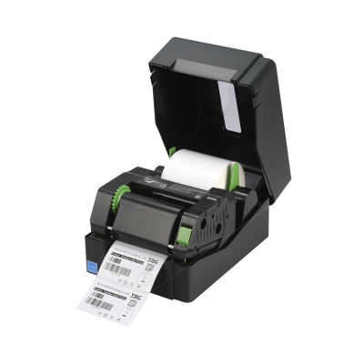 TSC TE210 desktop label and tag printer, 203 dpi resolution, USB and LAN connection