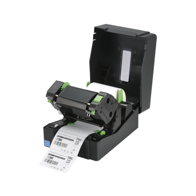 TSC TE210 desktop label and tag printer, 203 dpi resolution, USB and LAN connection